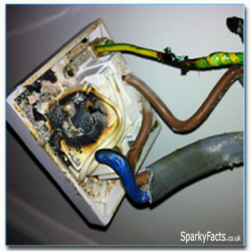 Burnt Shower Switch