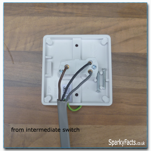 Two-way and intermediate lighting wiring Step 4